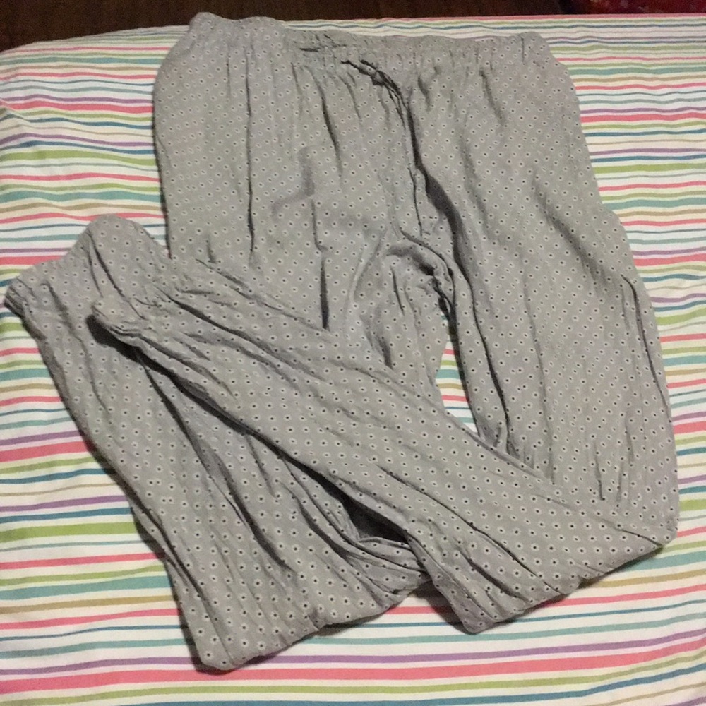 Gray floral lounge pants/joggers